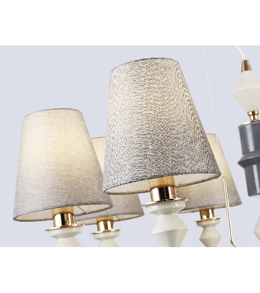 Люстра Ambrella light LH75403/8 GD/GR золото/серый E14*8 max 40W D815*1260