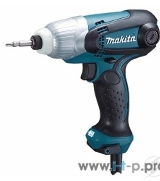 Дрель-шуруповерт Makita TD0101F, 230 Вт, 100 Нм, щеточный, ударный