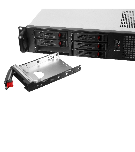 Серверный корпус ExeGate Pro 2U660-HS06 (RM 19', высота 2U, глубина 660, БП 500ADS, 6xHotSwap, USB)