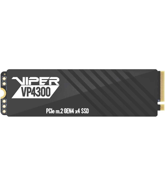 Накопитель SSD Patriot Viper VP4300, 2Tb, PCIe 4.0 x4, M.2 2280, NVMe, R/W 7400/6800, с радиатором