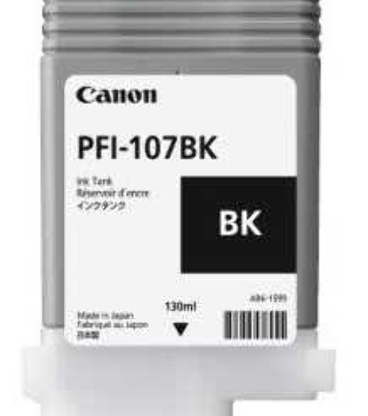 Картридж струйный Canon PFI-107BK (6705B001) черный (130 мл) для Canon iP F680/685/780/785