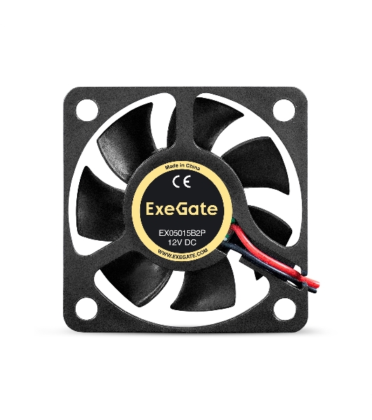 Вентилятор для корпуса ExeGate EX05015B2P черный, 50 мм, 6000 об/мин, 33 дБ, 2 pin