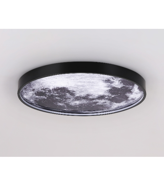 Настенно-потолочный светодиодный светильник Ambrella light FW11112 BK черный 25W LED 3000-6400K D400*38