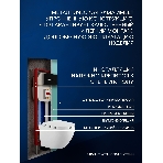 Комплект BAU 6 в 1: рамная инсталляция BAU NEO 45, унитаз подвесной Rio Luxe 52*35, сиденье микролифт, кнопка смыва BAU Pulse для инсталляции, черная матовая/вставка хром, фото6