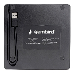 Оптический привод внешний с интерфейсом USB Gembird DVD-USB-03 пластик, черный, фото6