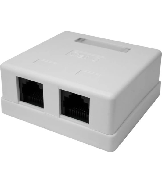 Компьютерная розетка 8P8C (RJ-45), UTP, Cat.6, 2 порта