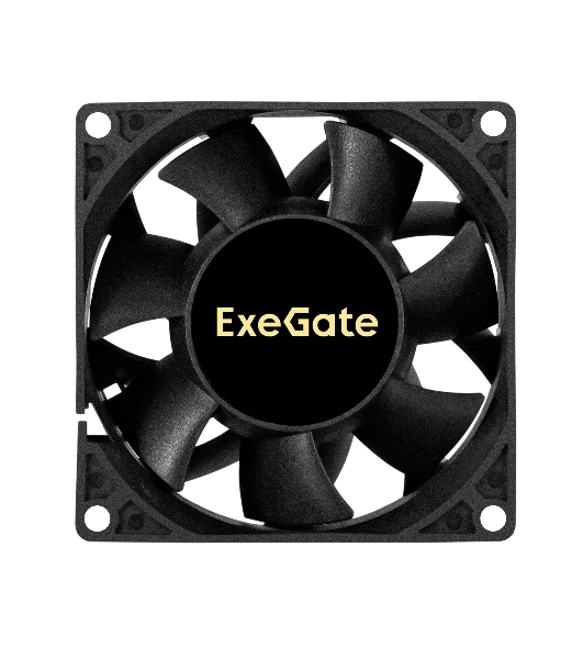 Вентилятор для корпуса ExeGate EX08038S3P-24 черный, 80 мм, 4500 об/мин, 43.2 дБ, 3 pin