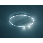 Потолочный светодиодный светильник Ambrella light FL5807/1+2 WH белый 40W 3000K/4200K/6400K D600*95 (без ПДУ), фото4