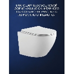 Комплект BAU 6 в 1: рамная инсталляция BAU NEO 45, унитаз подвесной Rio Luxe 52*35, сиденье микролифт, кнопка смыва BAU Pulse для инсталляции, черная матовая/вставка хром, фото5