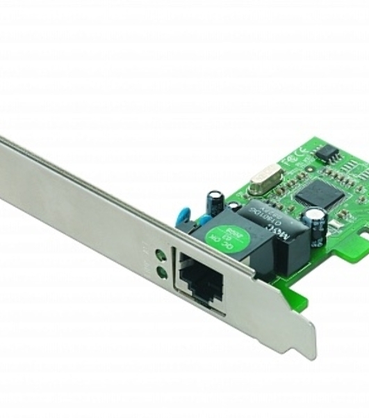 Сетевой адаптер Ethernet Gembird NIC-GX1 1000/100/10, PCI-express, чипсет RTL8111C