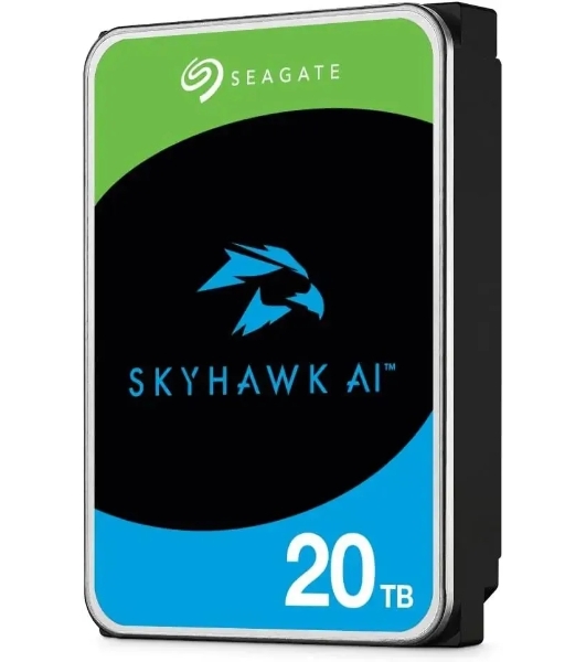 Жесткий диск Seagate SkyHawk AI ST20000VE002 20Tb, 3.5', 7200 RPM, SATA-III, 512e, 256MB, для систем видеонаблюдения