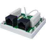 Компьютерная розетка 8P8C (RJ-45), UTP, Cat.6, 2 порта, фото 1