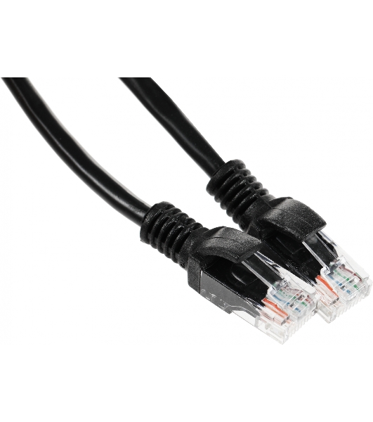 Патч-корд UTP Cablexpert PP12-3M/BK 5e, 3м, литой, многожильный, черный