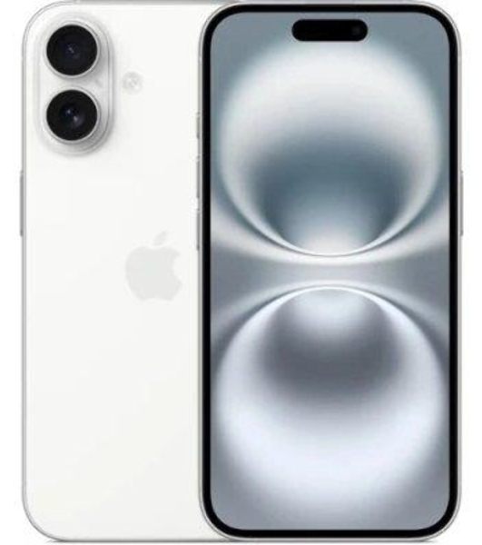 Смартфон Apple iPhone 16, 8/256Gb, белый