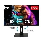 Монитор 27' NPC MD2707-K IPS 1920x1080, 240 Гц, 1 мс, 16:9, 250 кд/м², 2xHDMI, 1хDP, черный/красный, фото7