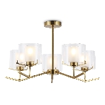 Светильник Ambrella light LH57007/5 BS/FR латунь/белый матовый E14/5 max 40W D690*390, фото8
