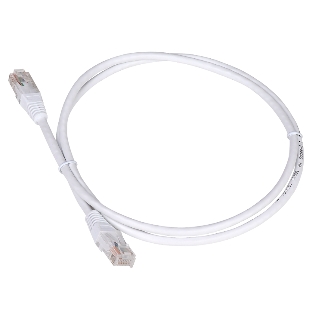 Патч-корд LANMASTER TWT UTP cat.5e, с заливными колпачками, 20.0 м, белый
