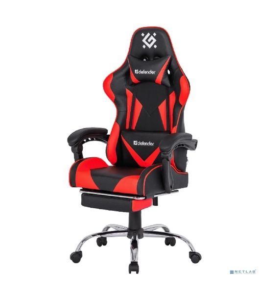 Кресло игровое Defender PILOT RED/BLACK