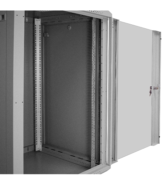 Шкаф телекоммуникационный 19' настенный 18U ExeGate EC-WM-18U.600.G.GREY (19”, 18U, 600x600x901mm (ШхГхВ), передняя дверь закаленное стекло, съемные боковые панели, пыле- и влагозащита IP23, светло-серый RAL 7035)