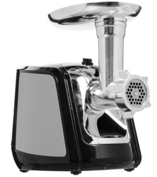Мясорубка электрическая Sakura SA-6407 серый, 1800 Вт, 2.0 кг/мин, реверс, защита от перегрузки, металлический лоток, насадки - 5