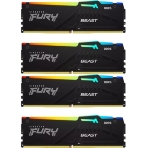 Оперативная память Kingston Fury Beast, DDR5, 128Gb (4x32Gb), 5600MHz, CL40, DIMM, радиатор, RGB, черный, фото16