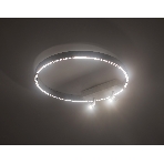 Потолочный светодиодный светильник Ambrella light FL5807/1+2 WH белый 40W 3000K/4200K/6400K D600*95 (без ПДУ), фото 1
