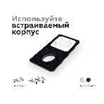 Насадка для корпуса светильника N7710 SWH белый песок 70*70*H25mm Out2mm MR16, фото3