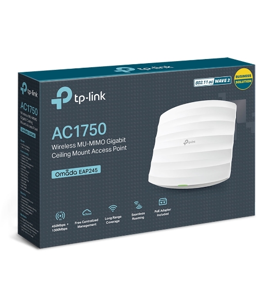 Точка доступа TP-Link SMB EAP245 AC1750 Гигабитная двухдиапазонная потолочная точка доступа Wi-Fi SMB