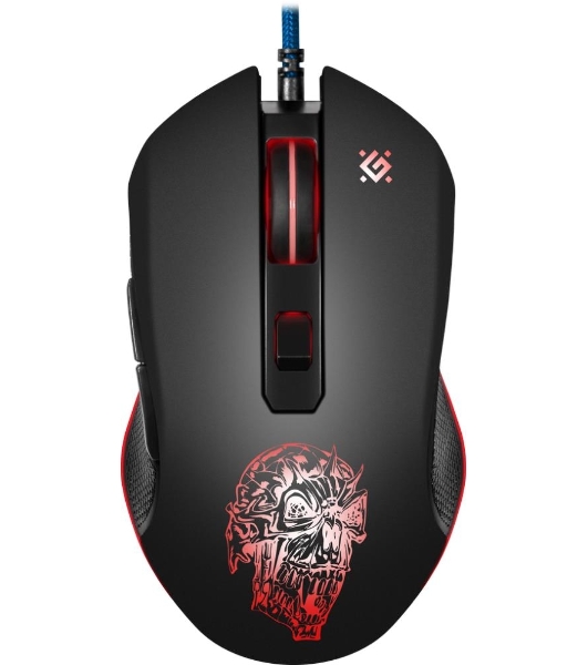 Мышь проводная Defender Sleipnir GM-927 черный, 12800 dpi, USB, кнопки - 6