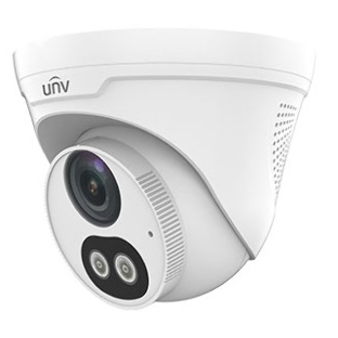 Видеокамера Uniview IP купольная, 1/2.8' 2 Мп КМОП @ 30 к/с, ColorHunter, ИК-подсветка и подсветка видимого спектра до 30м., EasyStar 0.003 Лк @F1.6, объектив 2.8 мм, WDR, 2D/3D DNR, Ultra 265, H.265,