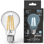 Лампа светодиодная филаментная Gauss Filament 18Вт цок.:E27 груша св.свеч.бел.нейт. (упак.:10шт), фото6