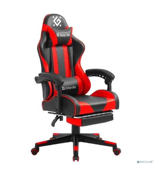 Кресло игровое Defender ROCK BLACK/RED PU