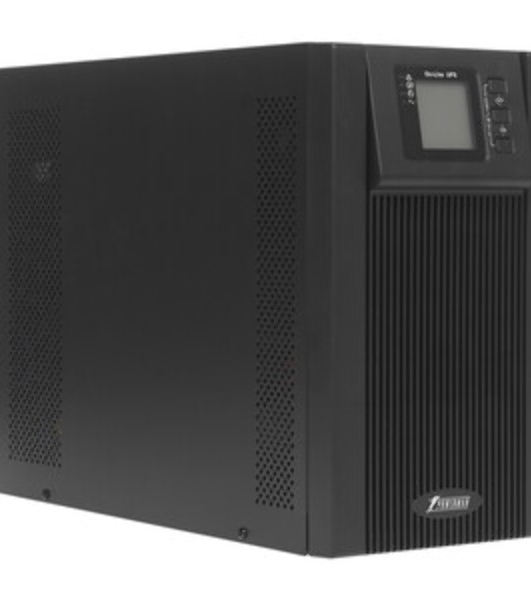 Источник бесперебойного питания PowerMan Online 2000VA черный (Online-Double conversion/LCD Display/USB/Software/RJ11/45,RS-232)