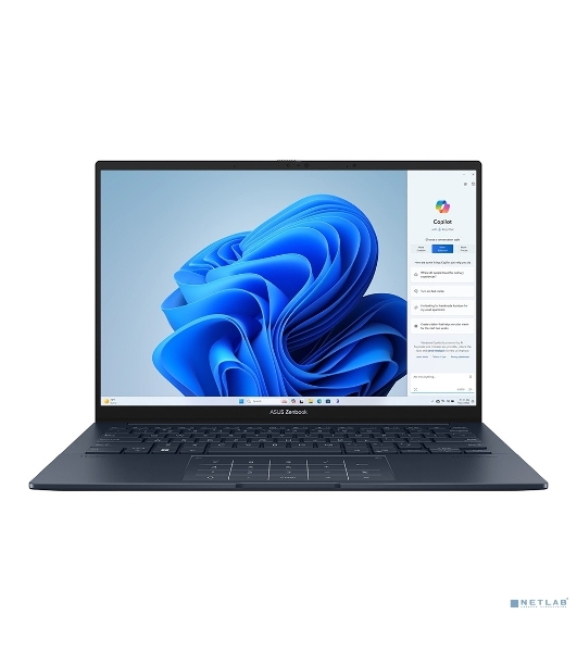 Ноутбук ASUS Zenbook 14 UX3405CA-ST1341/14'/OLED/Intel Core Ultra 9 285H/32GB/1TB SSD/Intel Arc Graphics/No OS/синий/1.20kg