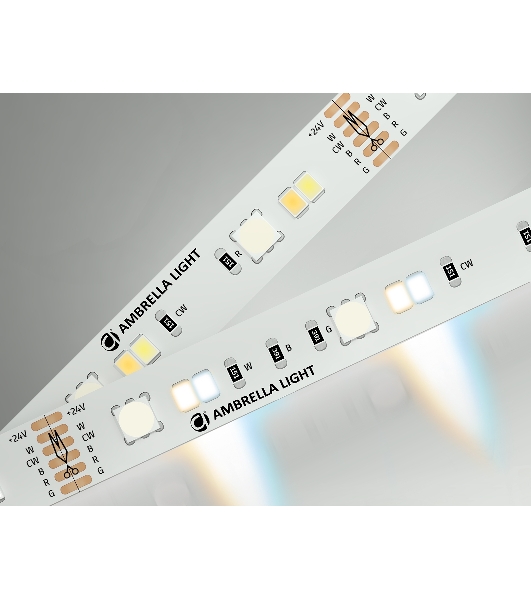 Светодиодная лента Ambrella light GS4501 5050+2835 90Led/ 13W m/ 24V IP20 RGB+CCT 3000-6500K/5000*12*1.87mm (6 конт.)