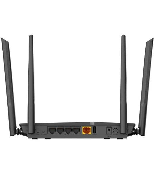 Роутер D-Link DIR-1260/RU/R1A, Wireless AC1200 2x2 MU-MIMO Dual-band Gigabit Router with 1 10/100/1000Base-T WAN port, 4 10/100/1000Base-T LAN ports and 1 USB port.802.11b/g/n/ac compatible, up to 300 Mbps