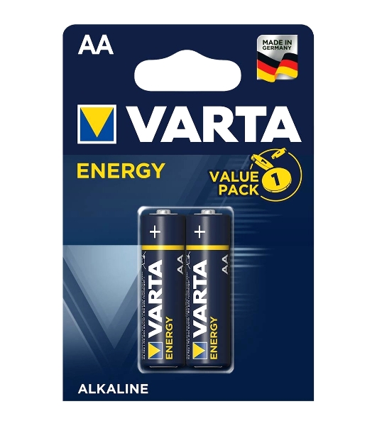 Батарейка Varta ENERGY LR6 AA BL2 Alkaline 1.5V (4106) (2/40/200) (2 шт.)