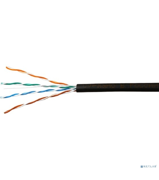 Кабель SkyNet Premium UTP outdoor 4x2x0,51, медный, FLUKE TEST, кат.5e, однож., 305 м, box, черный