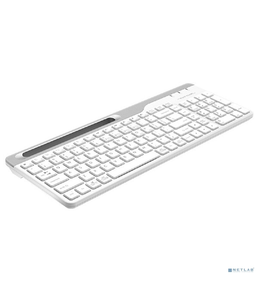 Клавиатура беспроводная A4Tech Fstyler FBK25, USB, Bluetooth/Радиоканал, белый/серый