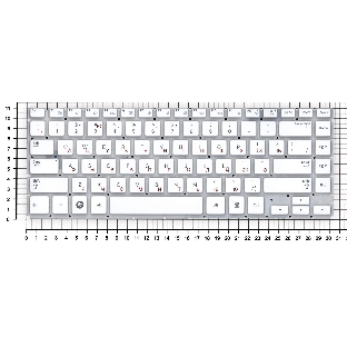 Клавиатура для ноутбука Samsung Q470, белый