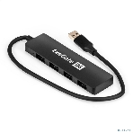 USB-концентратор 4-в-1 ExeGate DUB-4P/3 (кабель-адаптер USB3.0 --> 4xUSB3.0, Plug&Play, черный), фото7