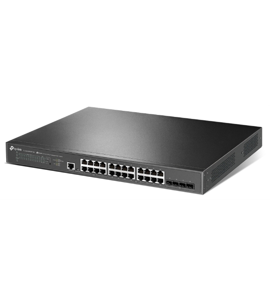 Коммутатор управляемый TP-Link TL-SG3428XPP-M2 JetStream уровня 2+ с 24 портами 2,5 Gbит/с (8 портов PoE++, 16 портов PoE+) и 4 портами SFP+ 10 Gbит/с