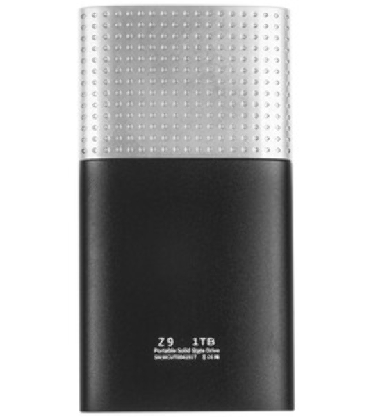 Внешний SSD Netac Z9, 500 Gb, USB 3.2 Gen 2 Type-C, R/W 550/480, черный