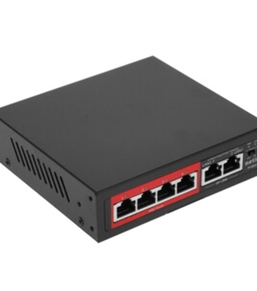 Коммутатор 6PORT NETIS P106C 10/100M 4POE