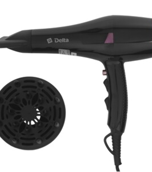 Фен Delta DL-0908 черный/коричневый, 2000 Вт