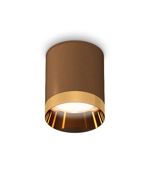 Светильник Ambrella Light XS6304011 SCF/PYG кофе песок/золото желтое полированное MR16 GU5.3 (C6304, N6134)