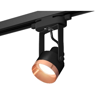 Светильник Ambrella light XT6602045 PBK/PPG черный полированный/золото розовое полированное MR16 GU10 (C6602, N6135)
