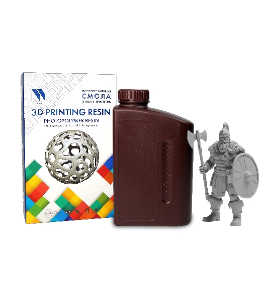 Фотополимерная смола NVPrint Plant Based Resin Dark для 3D печати 1 кг (бут)