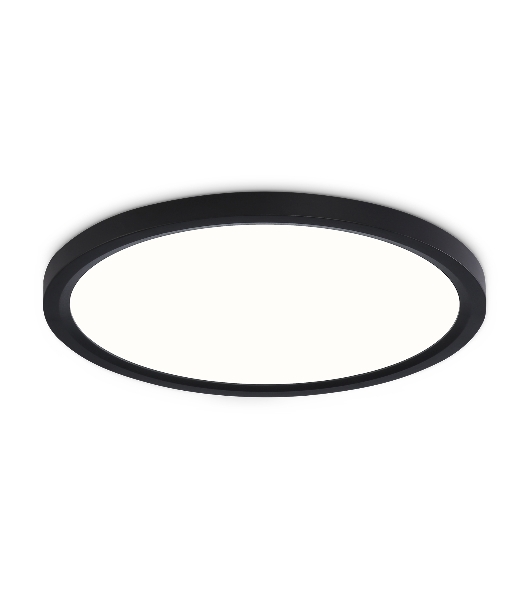 Светильник светодиодный ультратонкий Ambrella light FZ1906 BK черный IP54 26W 3000K-6500K CCT-переключатель D370*25 (Без ПДУ)