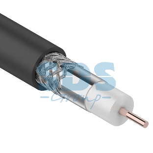 Кабель коаксиальный PROconnect RG-6U, 75 Ом, CCS/Al/Al, 48%, бухта 100 м, черный OUTDOOR
